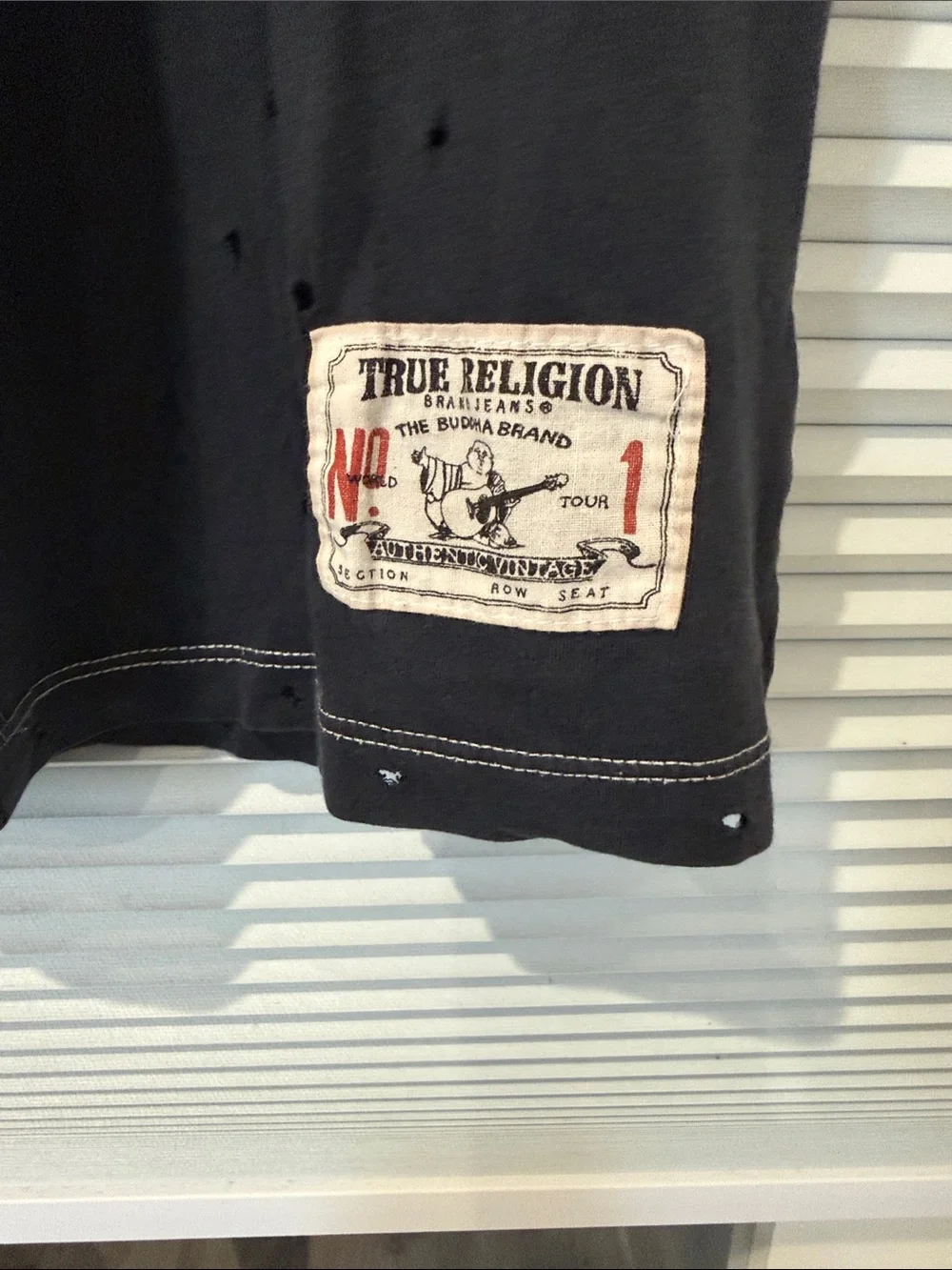 True Religion Gray Short-Sleeve Skull Graphic Tee